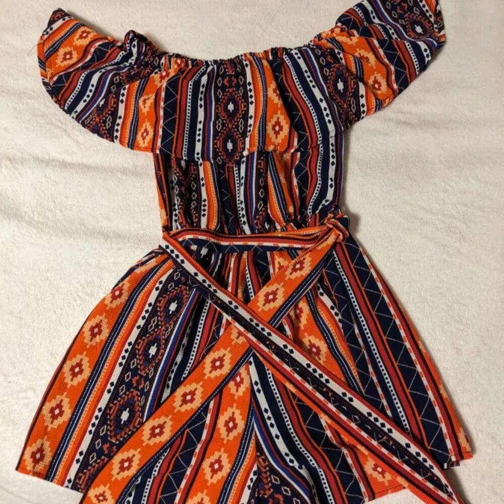 Boho Patterned Sleeveless Romper Rue21